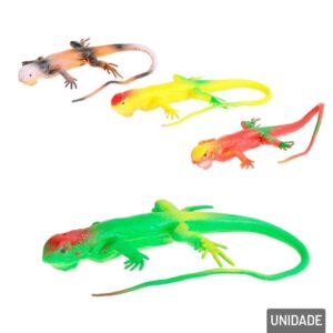 Lagarto Lagartixa De Borracha Realista Brinquedo Colorido