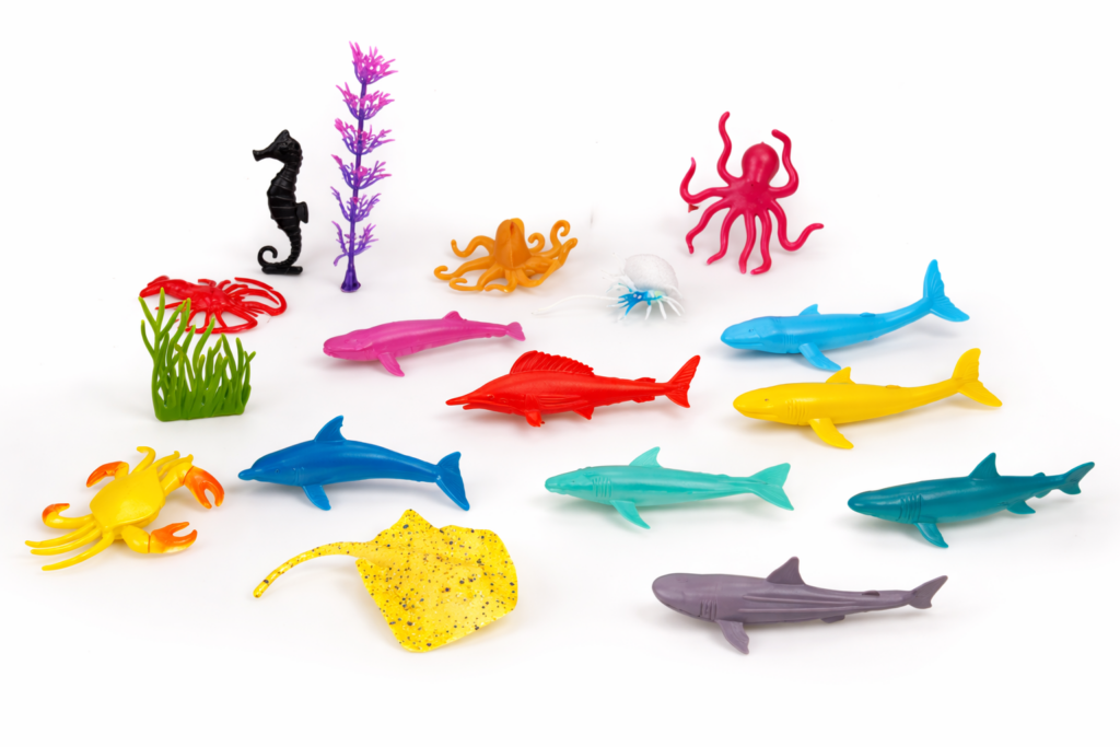 Kit Animais Marinhos 12 Peças Pvc