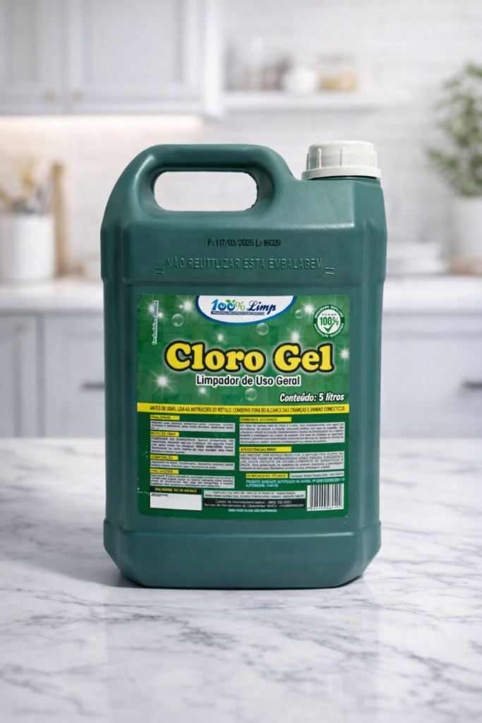 Cloro Gel Limpador Uso Geral 5l 100% Limp