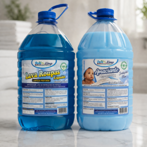 Kit Lava Roupas Líquido 5l + Amaciante 5l Econômico