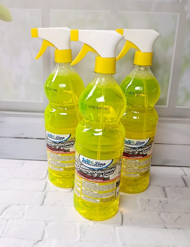 Sabão Desengordurante Removedor De Gordura Spray 1l Alta Eficiência